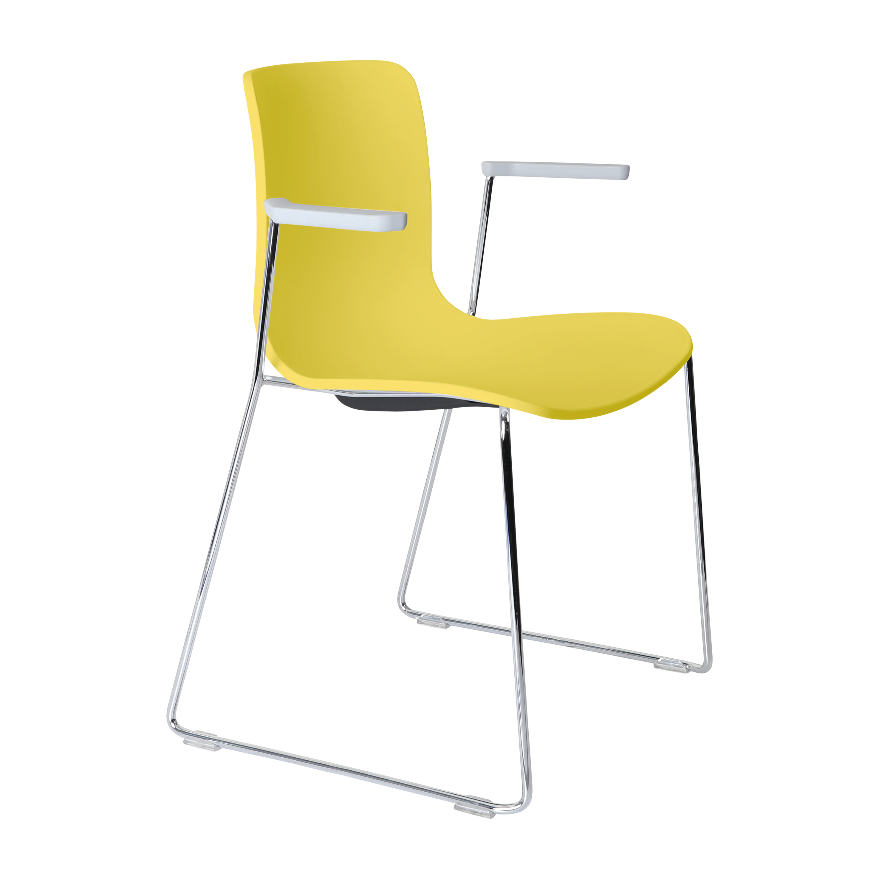 Acti Armchair (Yellow / Sled Base Arms)